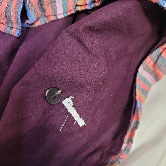 MADEWELL rainbow striped scoopneck tank dress with pockets M L3305 - Picture 7 of 10